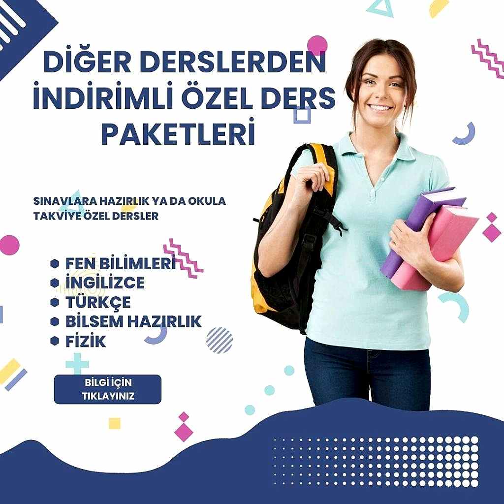 Diğer Derslerden İndirimli Özel Ders Paketleri